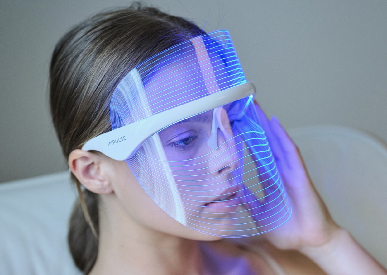 LED Light Therapy with the Impulse Derma Mask
