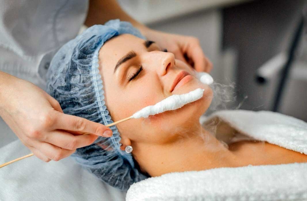 Local Cryotherapy of Face, Neck, and Collar Areas